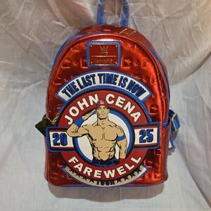 Loungefly Metallic Red and Blue John Cena Backpack